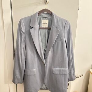 Women’s Madewell Light blue linen blazer